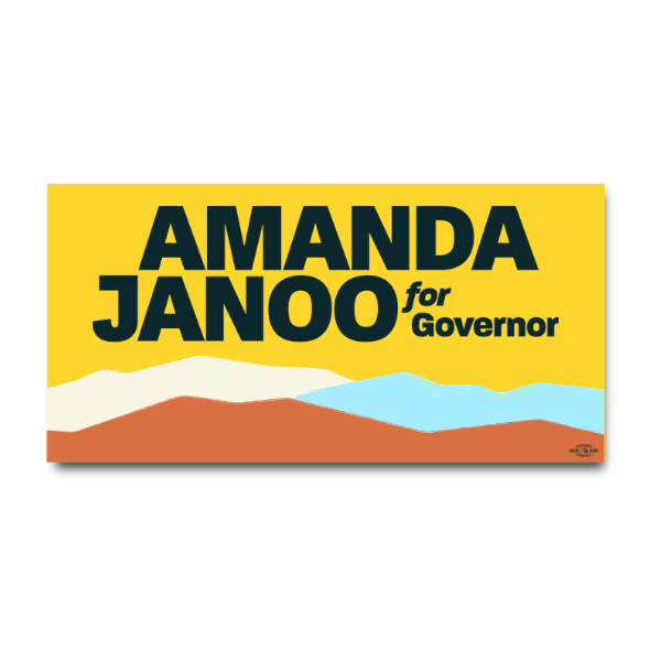 Amanda Janoo for Governor Bumper Sticker