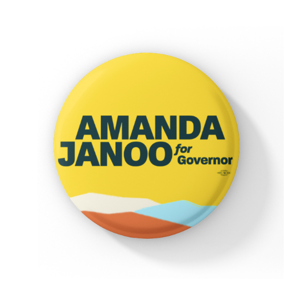 Amanda Janoo for Governor Button